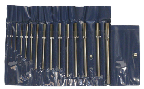 Precise 15 Piece Straight Flute Straight Shank Chucking Reamer Set - 1/16 Precise 15 Piece Straight Flute Straight Shank Chucking Reamer Set - 1/16