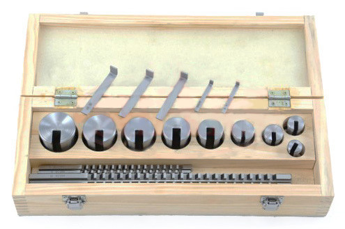 Precise No. 10A HSS Keyway Standard 18 Piece Broach Set - 404-620