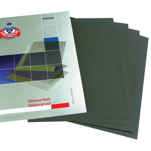 Grobet Matador Waterproof Paper 320 Grit - 10.043 - Penn Tool Co., Inc