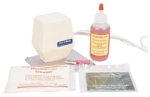Etch-O-Matic Electric Etcher Marking Kit, 10 Volt, 2 Amp Starter Kit - 77-160-0 Etch-O-Matic Electric Etcher Marking Kit, 10 Volt, 2 Amp Starter Kit - 77-160-0