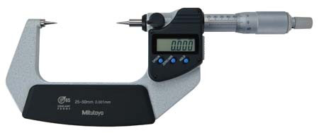 ‪mero２点 Mitutoyo Digital Point Micrometer, 0-25mm - 342-261-30| Penn Tool