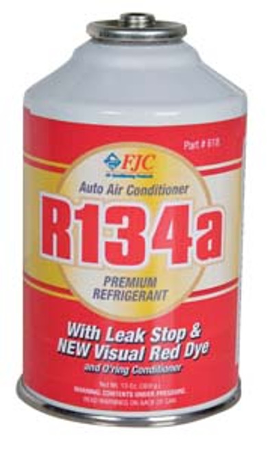 FJC Inc. R134A Red Dye Premium Refrigerant with Leak Stop - FJ618