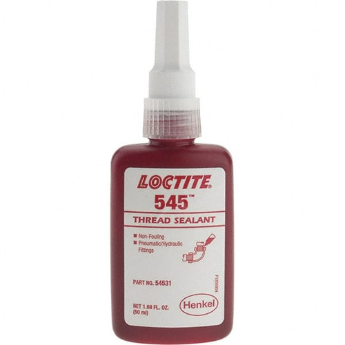 Loctite 50 mL Bottle, Purple, Liquid Threadlocker Series 545, 24 hr Full Cure Time, Hand Tool Removal 135486 - 88546163