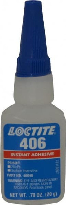 Loctite 40640 406 Prism Instant Adhesive, Surface Insensitive, 20