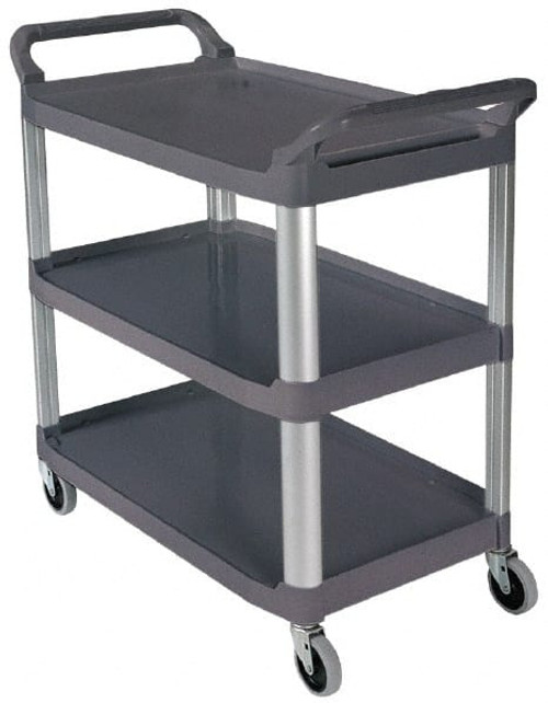 Rubbermaid 3-Shelf Utility Cart - Black