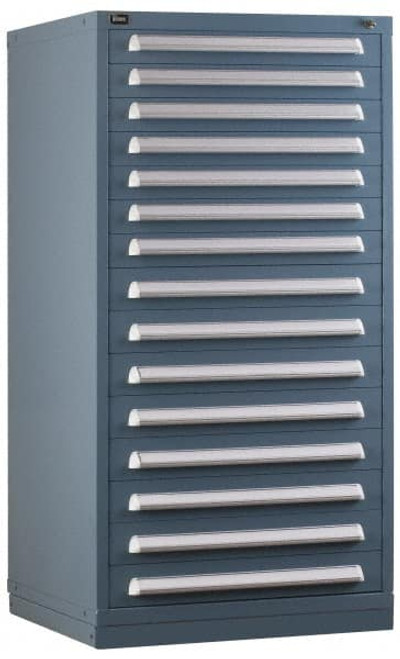 Vidmar 10 Drawer, 164 Compartment Light Blue Steel Preconfigured Modular Storage Cabinet 59 Vidmar 10 Drawer, 164 Compartment Light Blue Steel Preconfigured Modular Storage Cabinet 59