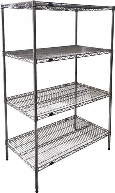 Value Collection 3,200 Lb Capacity 4 Shelf Wire Shelving - Starter Unit 48 Value Collection 3,200 Lb Capacity 4 Shelf Wire Shelving - Starter Unit 48