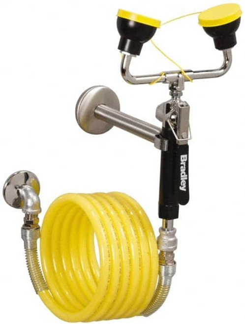 Bradley Plumbed Drench Hoses, Mount: Wall, Style: Dual Spray Head, Hose Length (Feet): 12.00, Inlet Size (Inch): 1/2, Flow Pressure (psi): 660, Approval Listing/Regulations: ANSI Z358.1-2009 S1944011ABC - 09079997 Bradley Plumbed Drench Hoses, Mount: Wall, Style: Dual Spray Head, Hose Length (Feet): 12.00, Inlet Size (Inch): 1/2, Flow Pressure (psi): 660, Approval Listing/Regulations: ANSI Z358.1-2009 S1944011ABC - 09079997