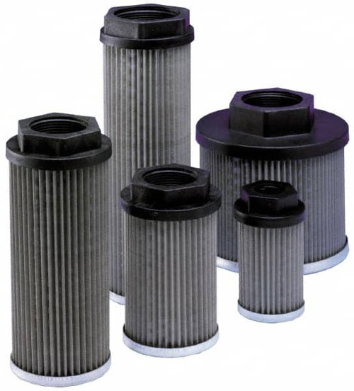 Parker Hannifin 350 LPM, 92 GPM, 150mm Diam, Suction Strainer without Bypass 2-1/2 Port NPT, 8.35