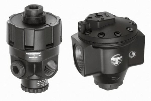 Norgren 1/4 NPT 10 - 300 psi Hi-Flow Pilot Operated Zinc Regulator 300 Max Supply psi, 0 to 175°F, 2.7
