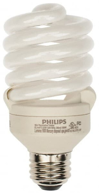 Philips 23 Watt Fluorescent Residential/Office Medium Screw Lamp 3,500°K Color Temp, 1,600 Lumens, 120 Volts, EL/mDT, 10,000 hr Avg Life 414052 - 57471690