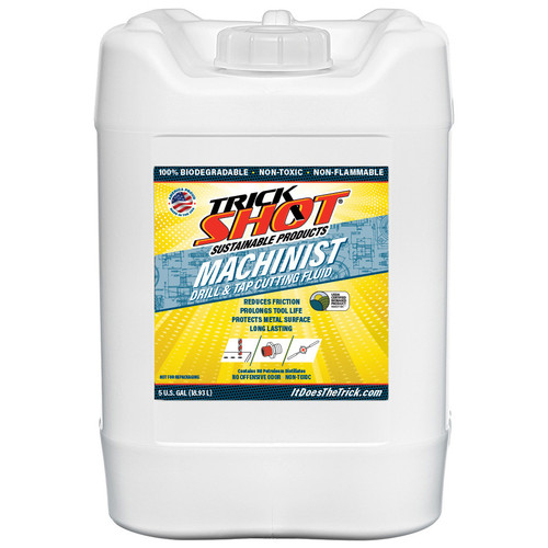 Trick Shot Machinist Drill & Tap Cutting Fluid, 5 Gallon Container - TSMS5GAL Trick Shot Machinist Drill & Tap Cutting Fluid, 5 Gallon Container - TSMS5GAL