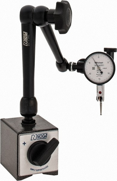 Mitutoyo Dial Indicator & Base Kit: 0-15-0 Dial Reading 0.0005
