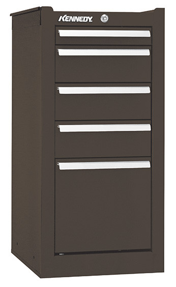 Kennedy K2000 5-Drawer Side Cabinet, Brown Wrinkle - 205XB| Penn