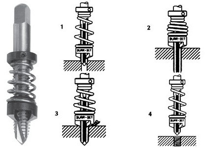 Burr-Bit Tap & Deburr, Tap Size: #10, Flute: 2 or 4 - BB-100