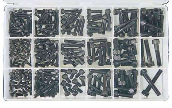 Precision Brand 255 Piece Metric Socket Head Cap Screw Assortment Set - 12980