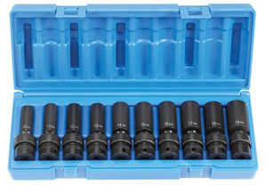 Grey Pneumatic 3/8" Drive 10 Piece Deep Universal Metric Set - GY1210UMD