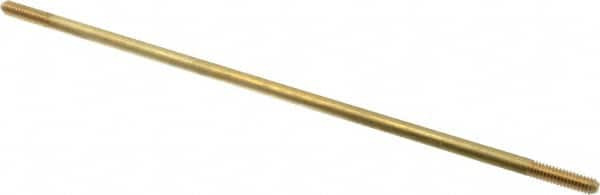 Made in USA 10" Long, 1/4-20 Thread, Float Valve Rod Brass, 1/2" Thread Length FRBR1510C - 07428915