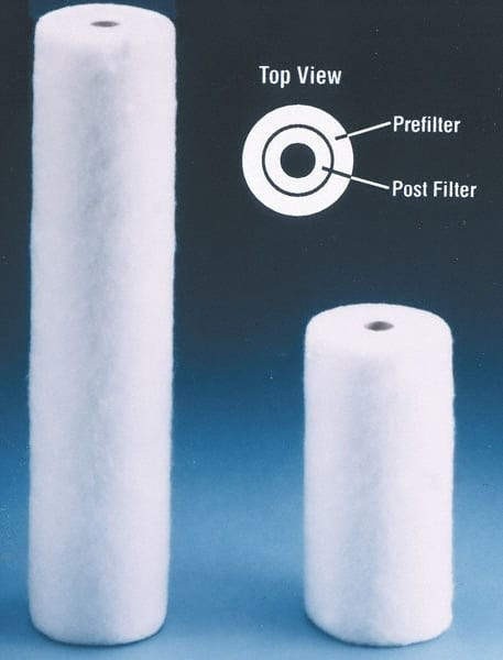 Value Collection 4-5/16" OD, 5µ, Polypropylene Melt Blown-Thermal Bonded Cartridge Filter 20" Long, Reduces Sediments WS-PL-BVB200005 - 87609616