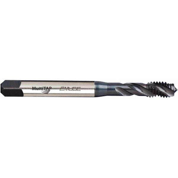 EMUGE-FRANKEN Spiral Flute Tap: M12x1.75, Metric Coarse, 3 Flute, Modified Bottoming, 6H Class of Fit, Vanadium High-Speed Steel, Oxide Finish 110.00 mm OAL, Right Hand Flute, Right Hand Thread, C4933200.0112 - 43121359