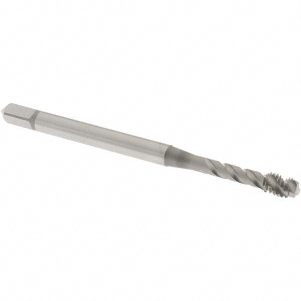 OSG Spiral Flute Tap: M4x0.70 Metric Coarse, 3 Flutes, Modified Bottoming, 6H Class of Fit, Vanadium High Speed Steel, Nitride Coated 3/4" Thread Length, 2-1/8" OAL, Right Hand Thread, D4, Series 13119 1311900303 - 70866330