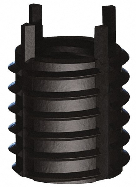 Jergens Thread Locking Insert: M12 x 1.75 Internal Thread, M16 x 1.5 External Thread, Metric Coarse, 16 mm OAL, Thin Wall Keylocking Carbon Steel 215-065956 - 82496902