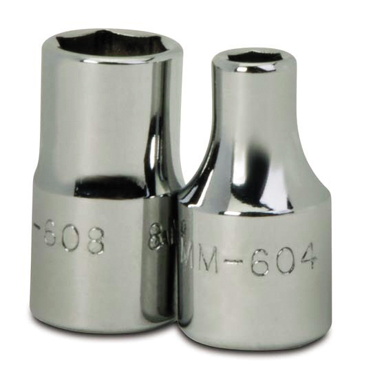 Williams Industrial Tools 1/4" Drive 6-Point Metric 13 mm Shallow Socket - JHWMM-613