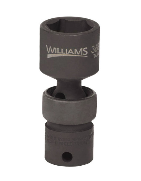 Williams Industrial Tools 3/8" Drive 6-Point Metric 19 mm  Universal Socket - JHW36819
