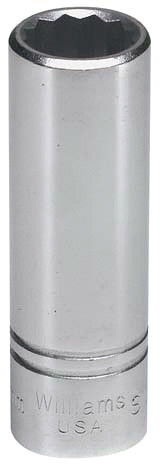 Williams Industrial Tools 1/2" Drive 12-Point Metric 21 mm Deep Socket - JHWSMD-1221