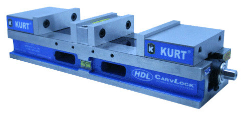 Kurt 6" HDL AngLock Manual Vise (Metric) with Hard Jaw Kit - HDLM6J