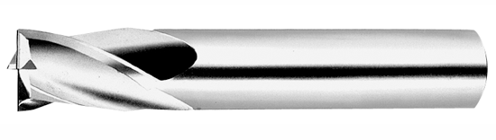 Micro 100 2 Flute Micrograin Solid Carbide Single End Mill, Size 1/16" - GEM-062-2