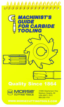 Morse Pocket Size Machinists Guide for Carbide Tooling MT1720408 - 1004