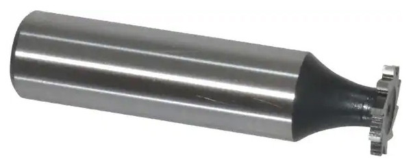 Interstate Straight Tooth Woodruff Key Seat Cutter, M42 Cobalt, 1/2" Diameter, 1/16" Face Width, 2-1/16" OAL - 43-044-7