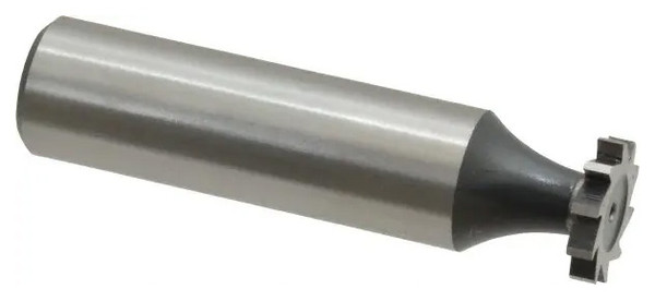 Interstate Straight Tooth Woodruff Key Seat Cutter, HSS, 1/2" Diameter, 3/32" Face Width, 2-3/32" OAL - 43-004-1