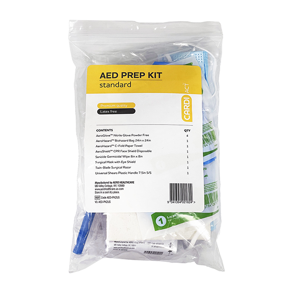 AERO Healthcare CardiAct™ AED Prep Kit in Plastic Bag - AED-PK2US