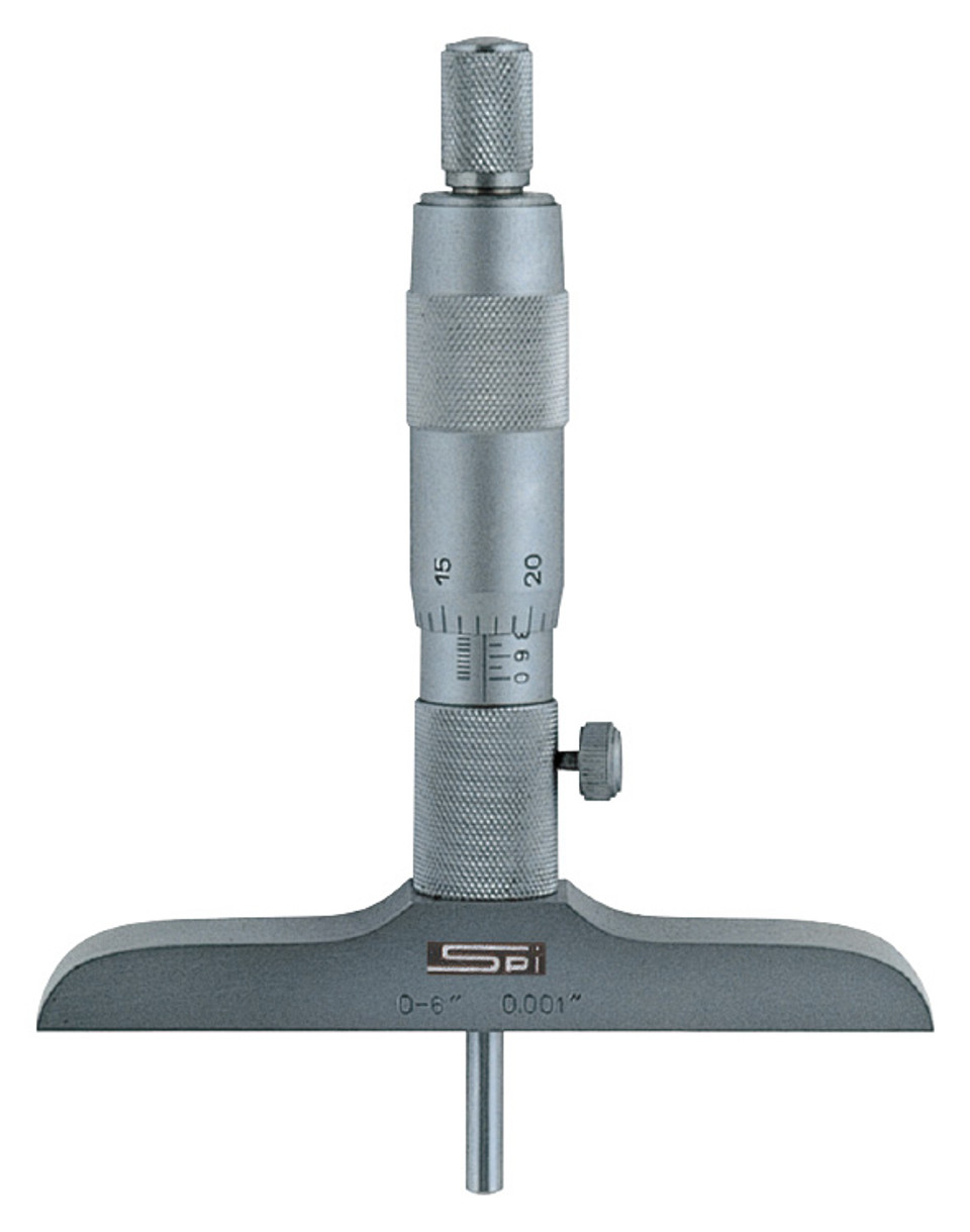 SPI Depth Micrometer, 0150mm Range, 63mm Base 142851 Penn Tool