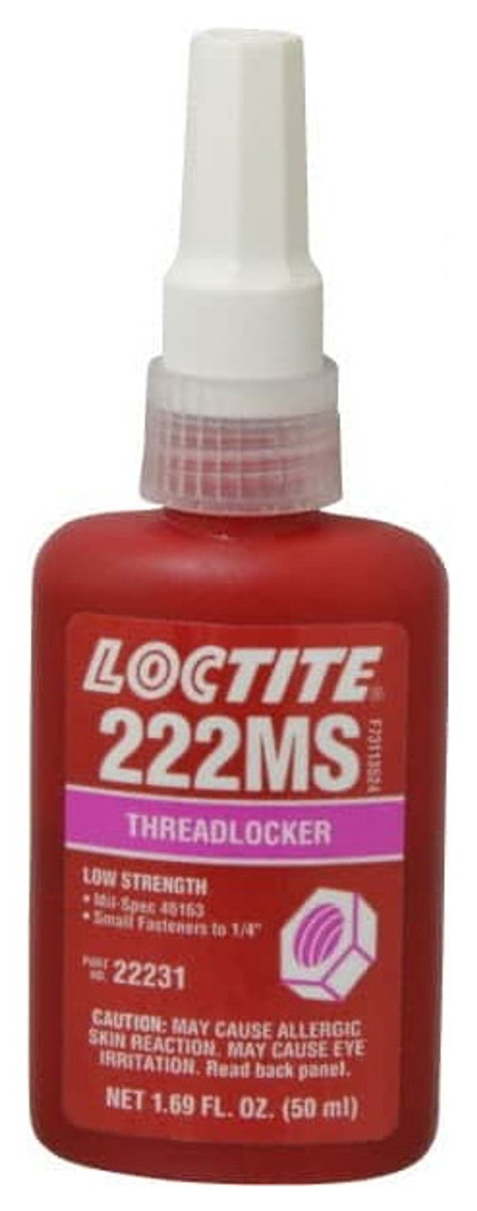 Loctite Low Strength Liquid Threadlocker 222MS, 50 mL 628222 Penn Tool Co., Inc