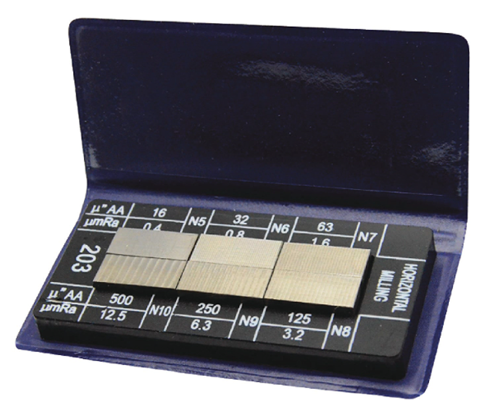 Precise Surface Finish Comparator, Specimens 16, 32, 63, 125, 250, 500