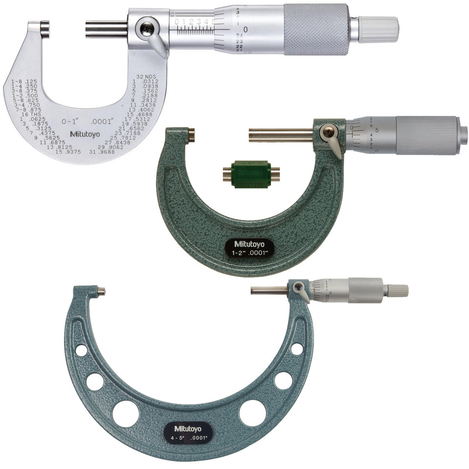 Mitutoyo Outside Micrometers, Manual Penn Tool Co., Inc