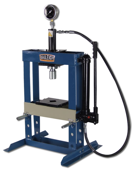 Baileigh HSP-10H Hydraulic Shop Press, 10 Ton - BA9-1004779| Penn