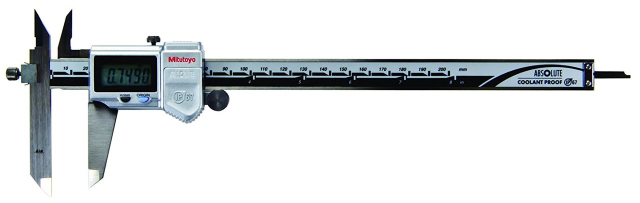 Mitutoyo Digimatic ABSOLUTE Offset Jaw Caliper, 0-8