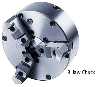 QU Industrial Zero Set 3-Jaw Self-Centering Plain Back Scroll