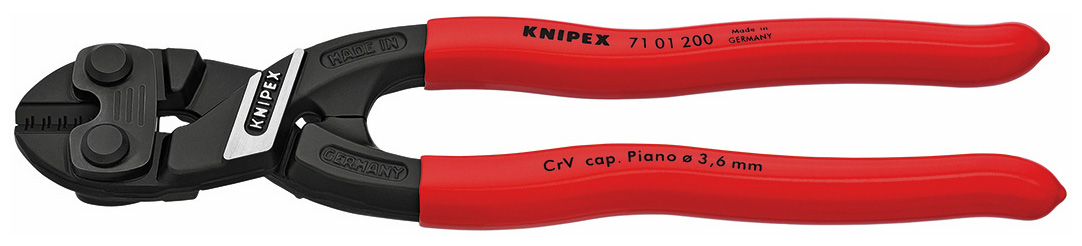 Knipex Bolt Cutter #7101200, 8" Length, 1/4" Capacity 97-582-1 Penn Tool Co., Inc