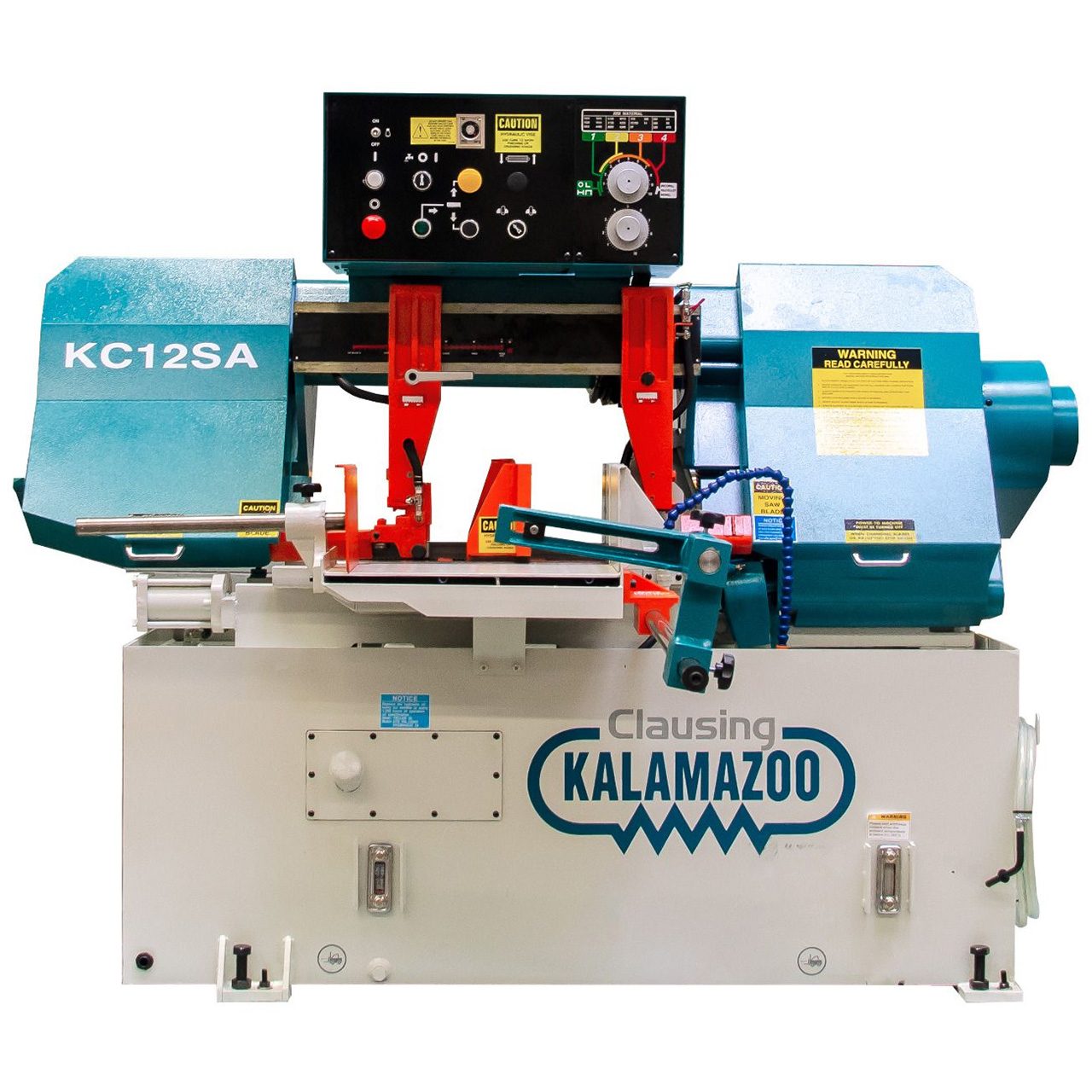 Clausing Kalamazoo Semi-Automatic Horizontal Bandsaw, 12.75