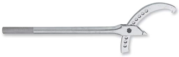 FACOM Adjustable Heavy-Duty Hook Spanner Wrench #119.3/4, 8-21/32 to  12-3/4 Capacity - 92-653-5 - Penn Tool Co., Inc