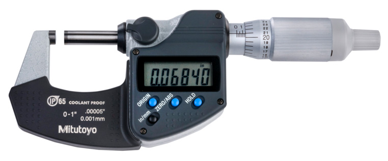 Mitutoyo MDC Digital Micrometer IP65, 0-1