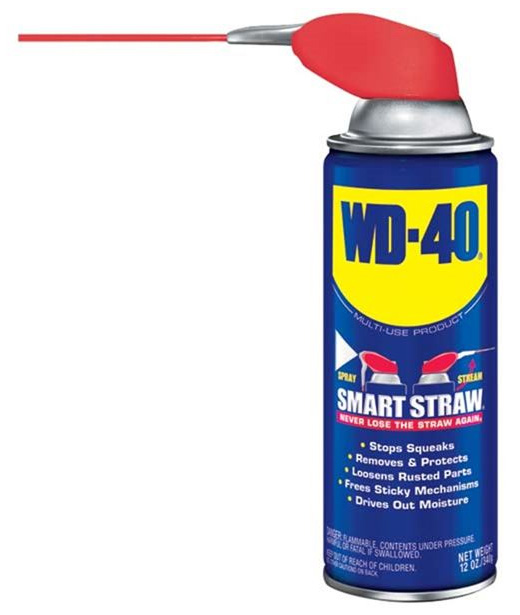 WD-40 Multi-Purpose Spray Lubricant #49005, 12 oz. Smart Straw