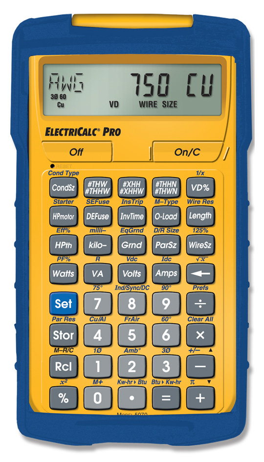 Calculated Industries Electrical Code Calculator ElectriCalc PRO