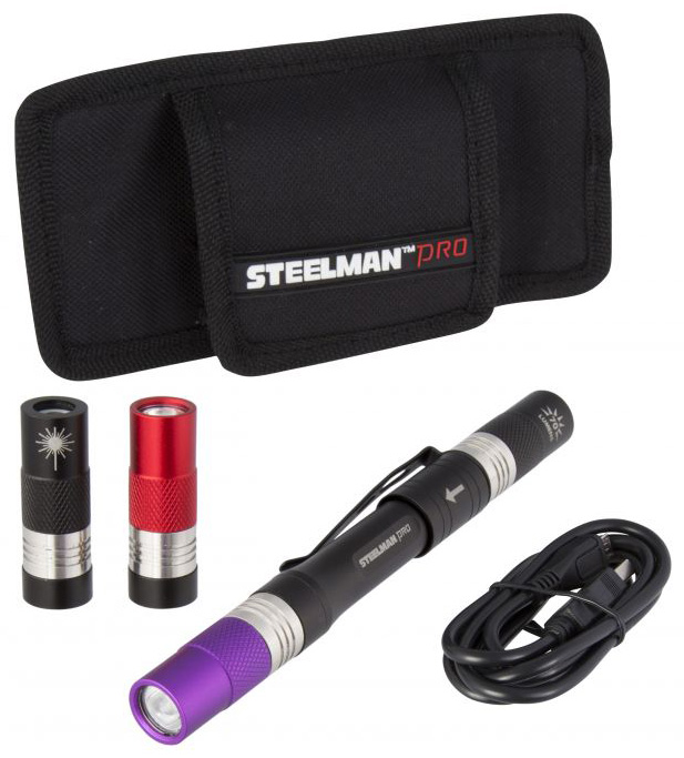 Steelman Dual Head Rechargeable LED Flashlight Kit - 78719| Penn