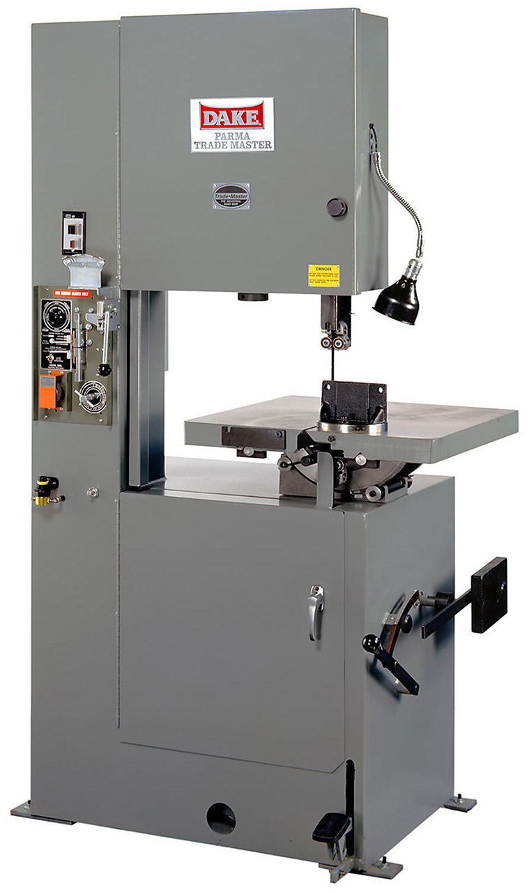 Dake Vertical Bandsaw, Trademaster with Welder, 220-Volt 3-Phase - 88071